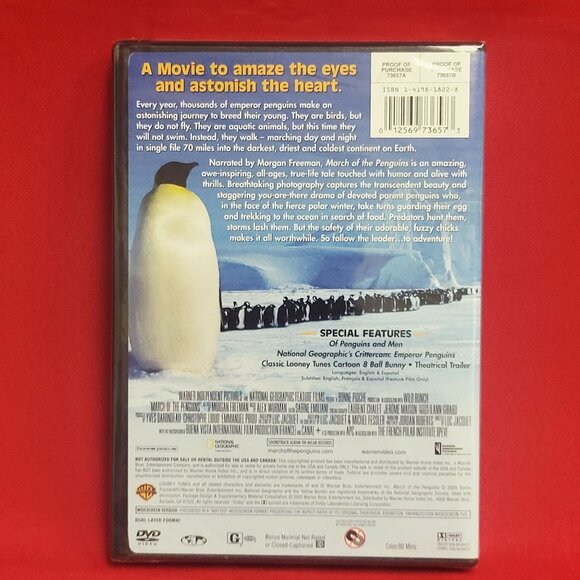 March of the Penguins Widescreen Edition DVD 2005 New Sealed - Picture 2 of 6